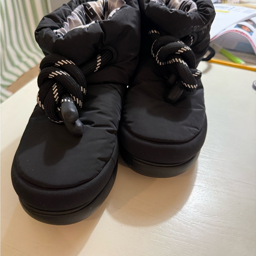 UGG wool lined waterproof Black Winter Boots